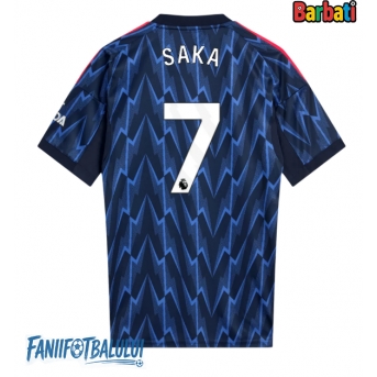 Arsenal Bukayo Saka #7 Tricou Fotbal Replică 2025-26 Barbati Deplasare